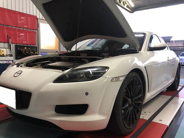 ・マツダ RX-8 「エンジンオイル交換・エレメント交換」させて頂きました。