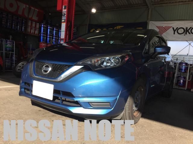 ・ニッサン ノート「車検・エアクリーナーエレメント交換 等」させて頂きました。